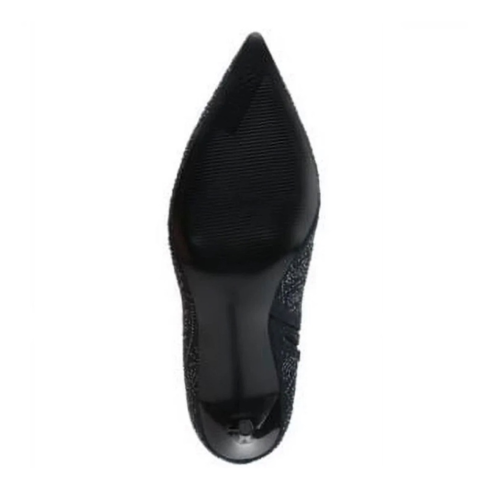 NWT GUESS Fazzie Black Rhinestone Embellished Pointed Toe Stiletto Booties, 7 - Picture 4 of 4